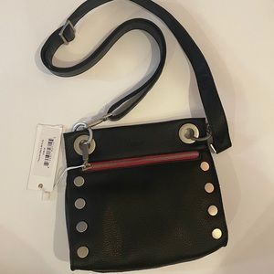 Hammitt Tony Small Black Brushed Silver NWT